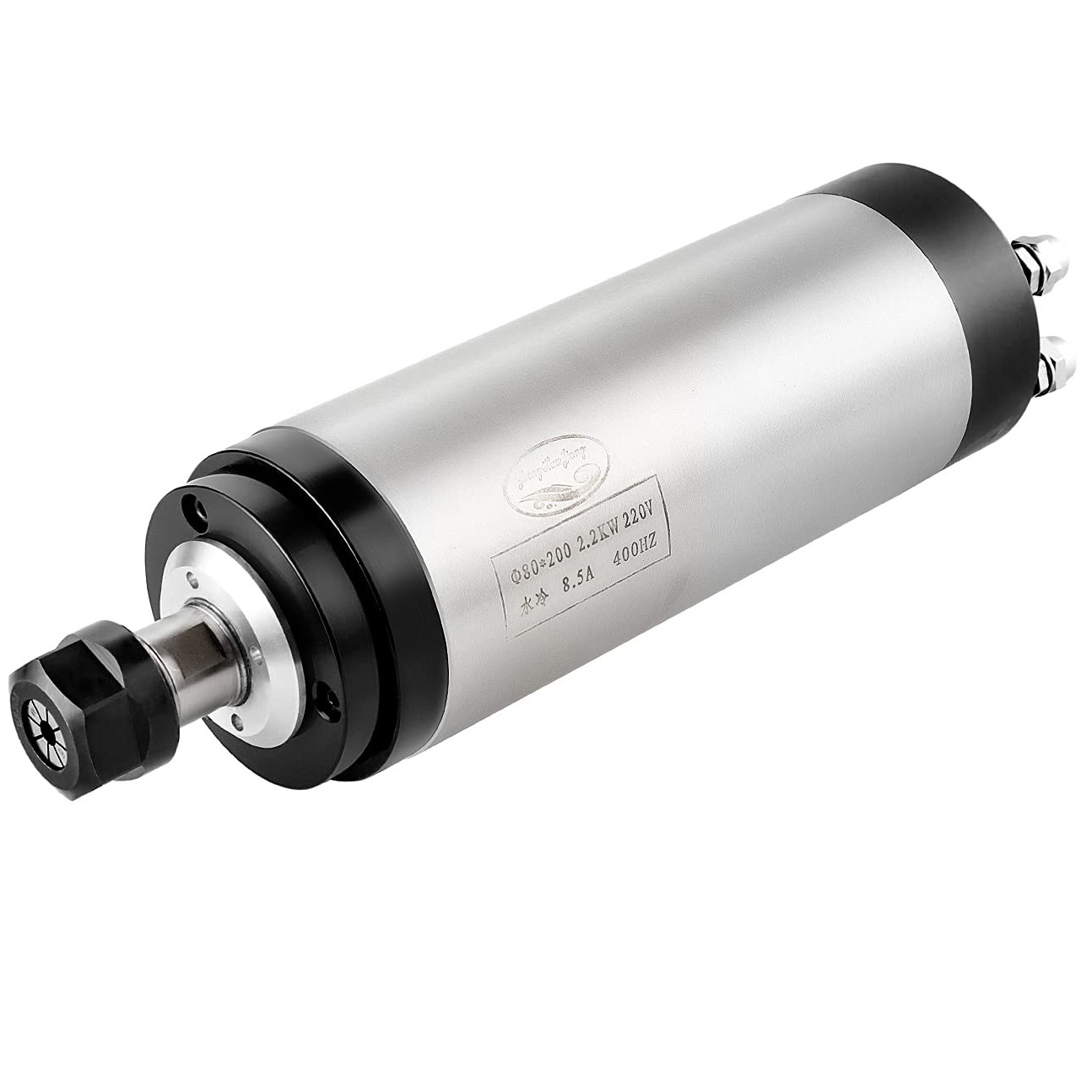 2,2kW 110V/220V/380V Kit moteur de broche refroidi par eau OSP001699 avec variateur de fr&eacute;quence (VFD) et 13 pi&egrave;ces pinces ER20 et support